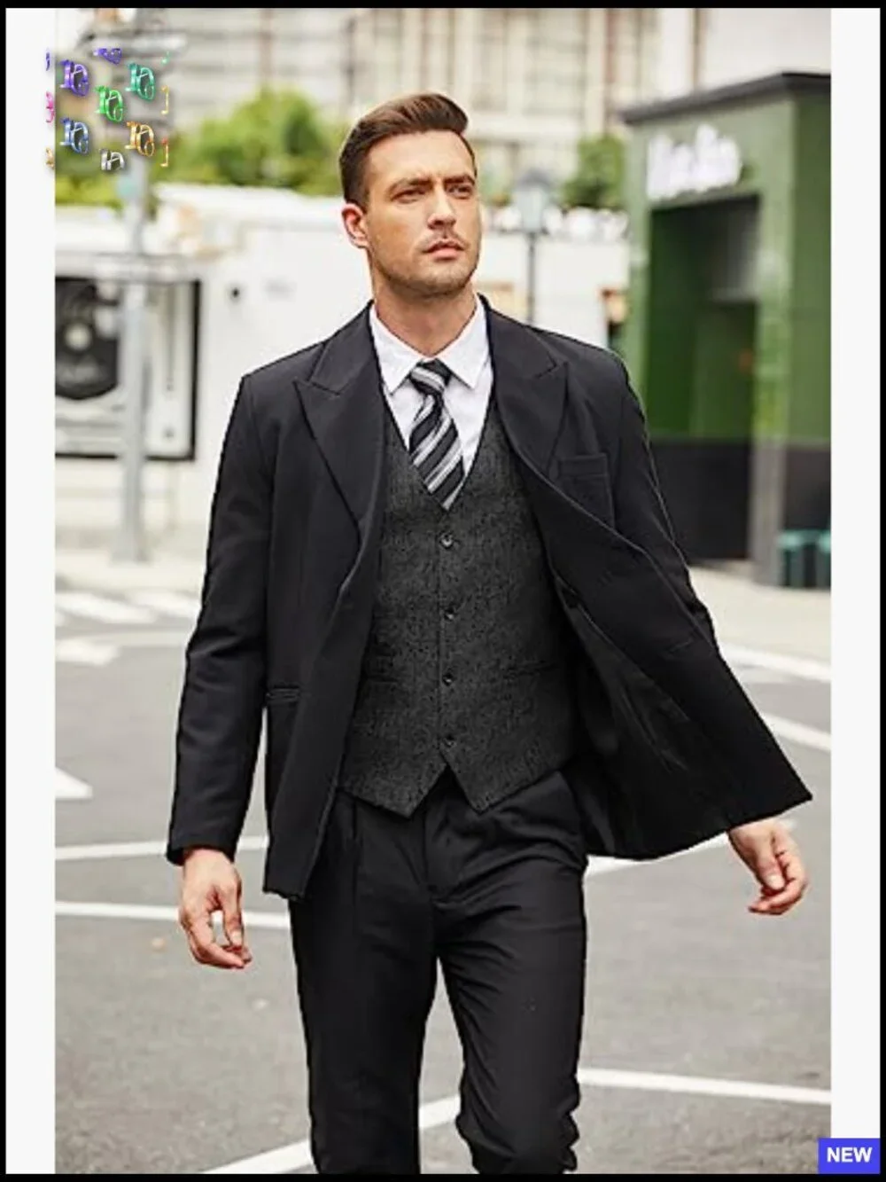 Slim Fit Suit Vest Lightweight Business Casual Modern Elegant Waistcoat